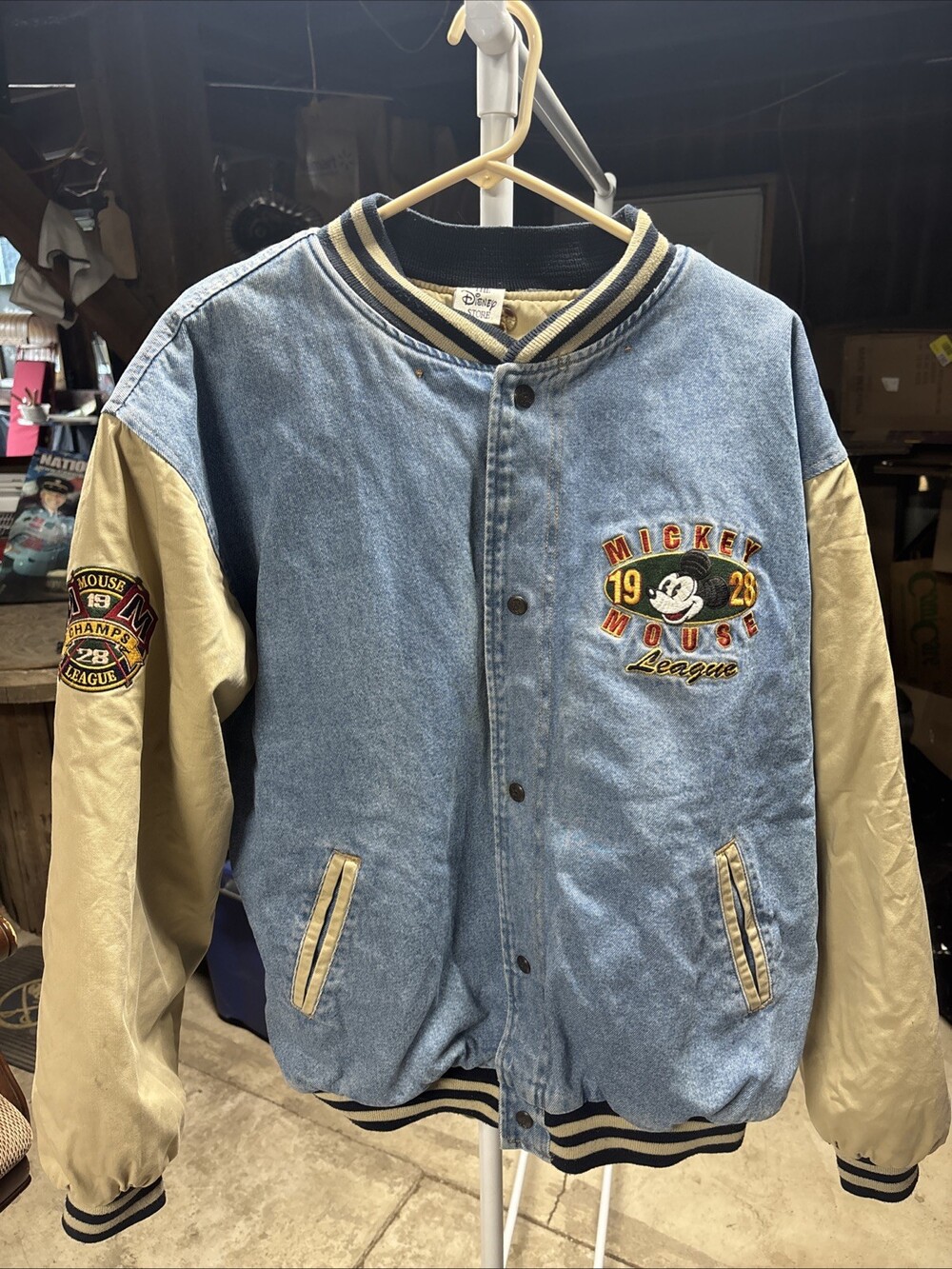 Disney Mickey Mouse 1928 Varsity Jacket Vintage L